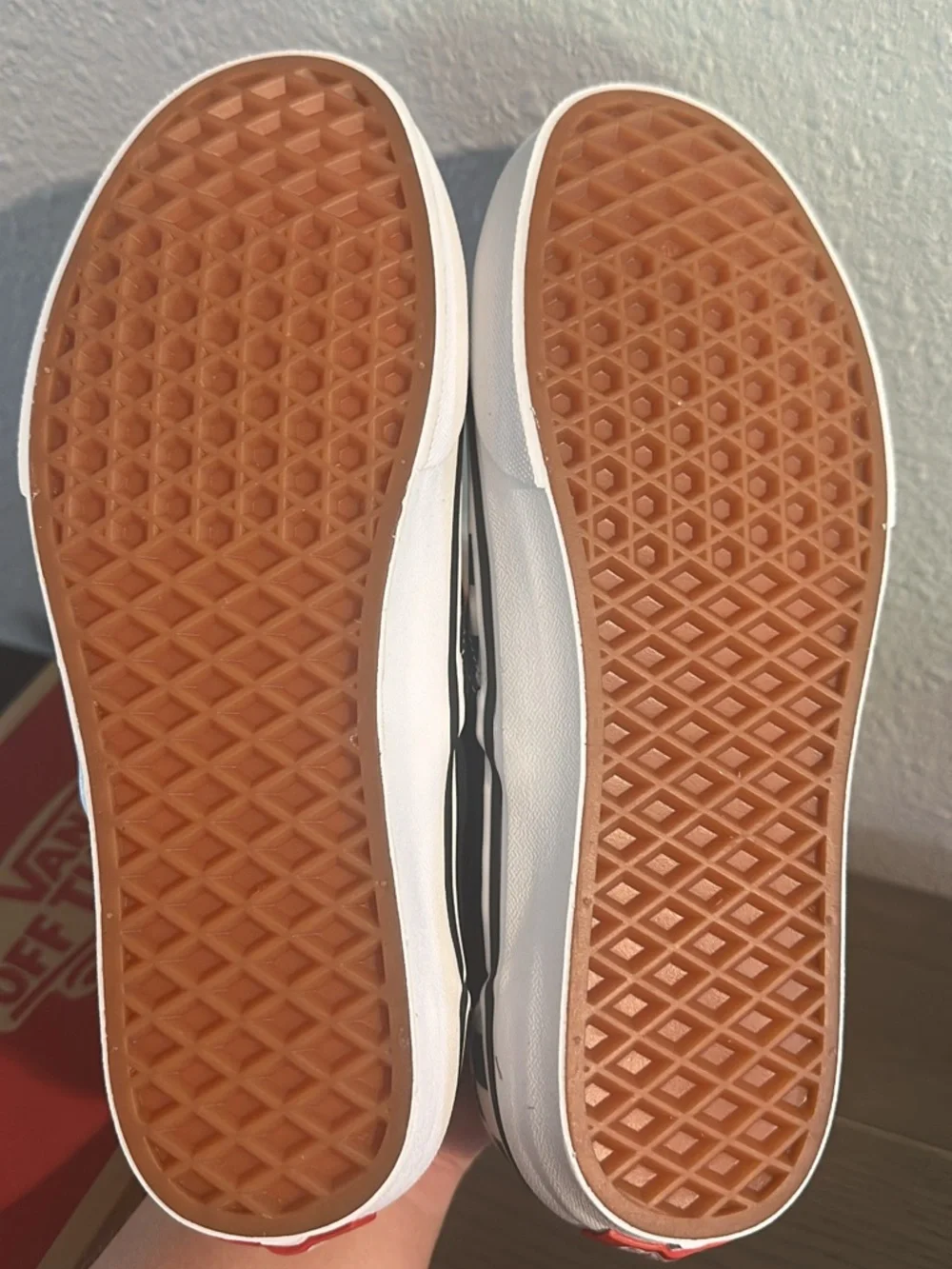 Vans Dark Green & White Checkerboard Slip-On Sneakers - Picture 4 of 4